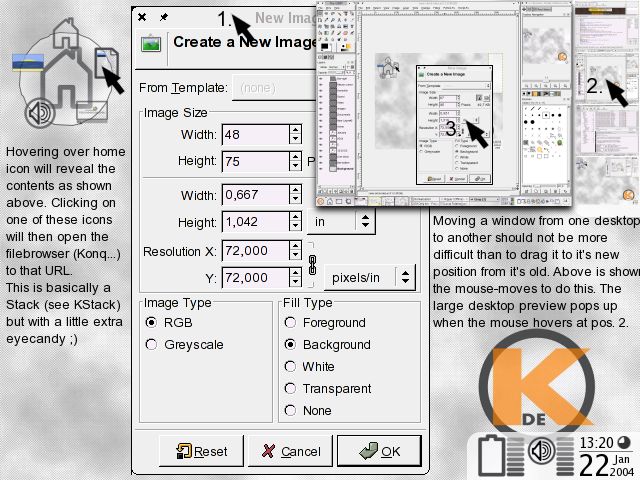 An idea for a new desktop layout